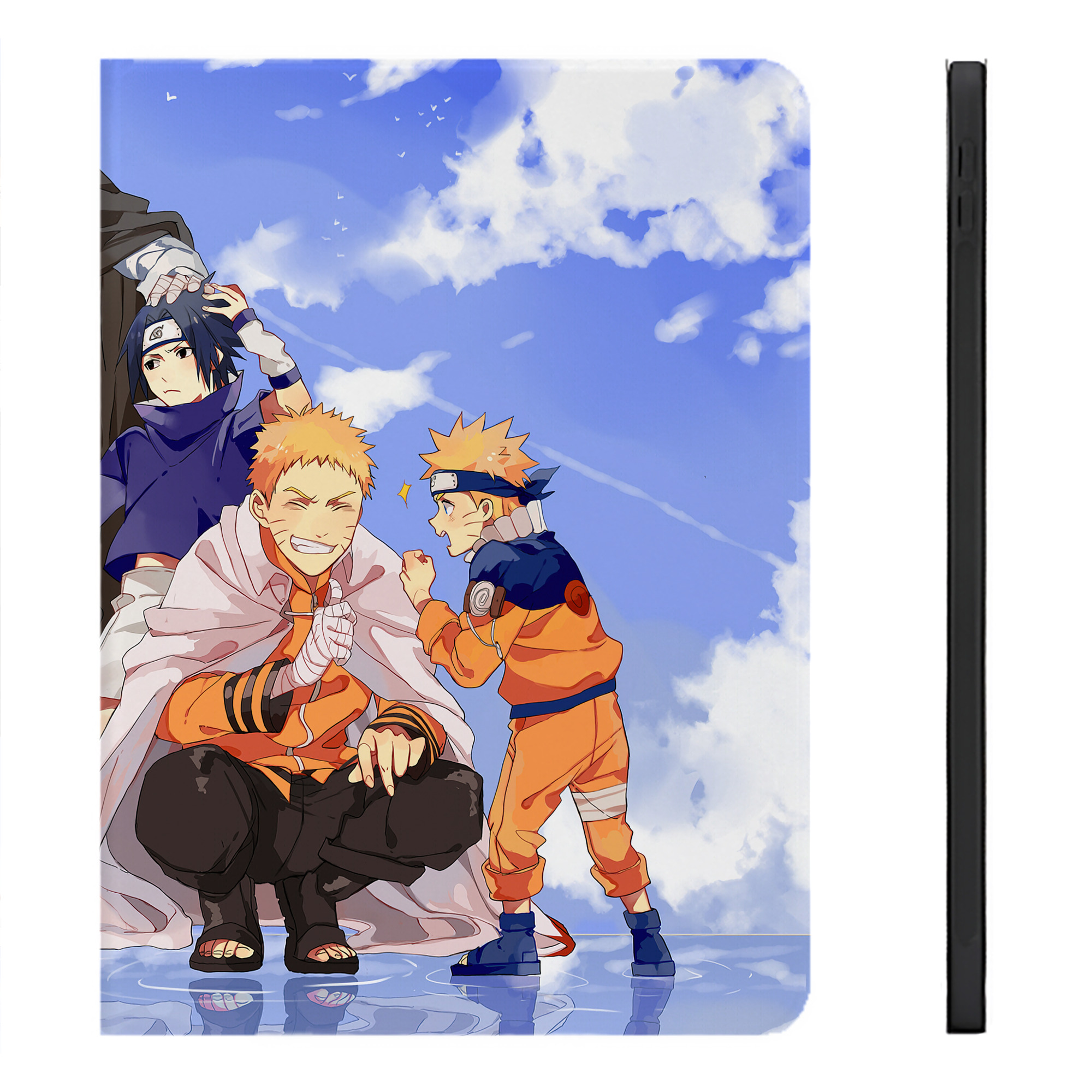 （画像用） NARUTO -ナルト- NARUTO -ナルト- 疾風伝 IPadケース ペンホルダー付き ブックスタイルデザイン